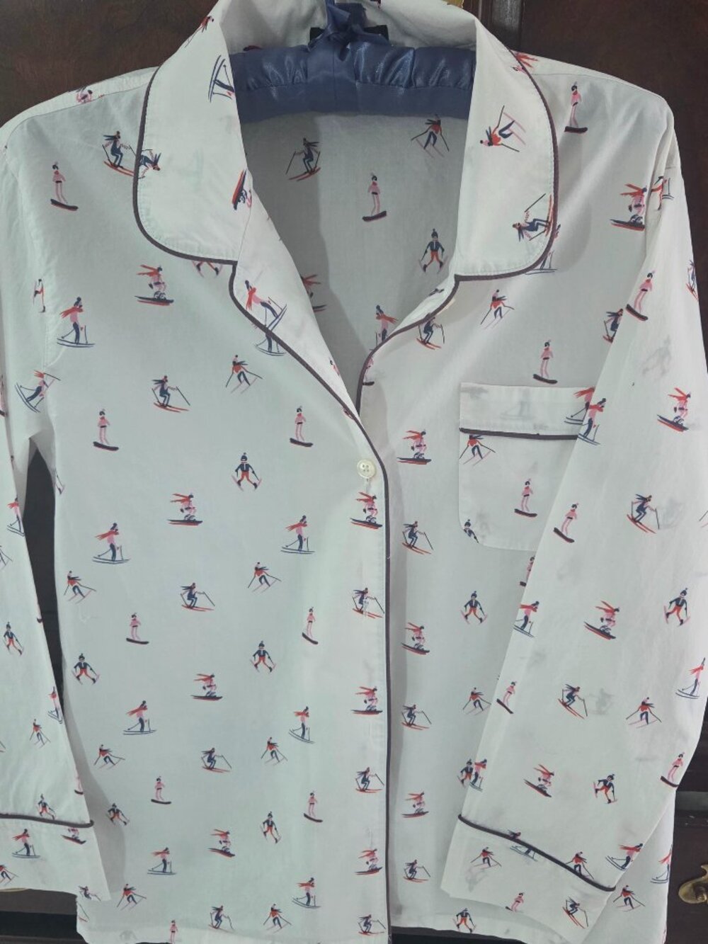 J Crew Ski PJ Top S